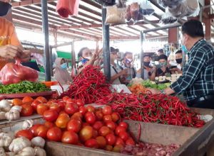 Al Haris Pantau Dampak Covid-19 di Pasar Aur Duri