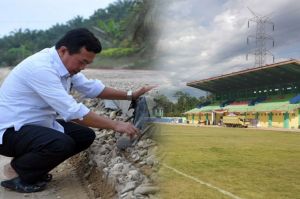 Infrastruktur di Masa Bupati Al Haris, dari Stadion Hingga Jalan Rigid Beton 