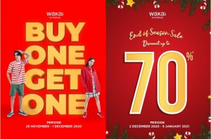 Ramaikan End of Season Sale, Wakai Promo BUY ONE GET ONE dan Diskon Hingga 70%