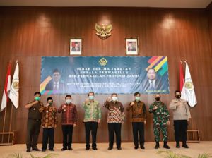 Kasrem 042/Gapu Hadiri Sertijab Kepala BPK RI Perwakilan Jambi