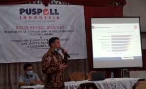 Puspoll Indonesia Rilis Hasil Survei Pilgub Jambi