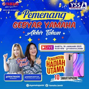 Ikuti Pengundian Hadiah Utama Gebyar Akhir Tahun Yamaha Jambi