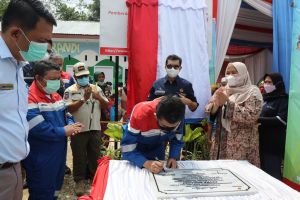 Bupati Muarojambi Apresiasi dan Resmikan PAUD Patra Serandi Bantuan PEP Jambi 