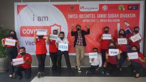 Berikan yang Terbaik, Seluruh Karyawan Swiss-Belhotel Jambi Vaksinasi Covid-19 Tahap 2