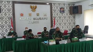 Danrem 042/Gapu Beri Pengarahan Pelaksanaan PSU Secara Virtual