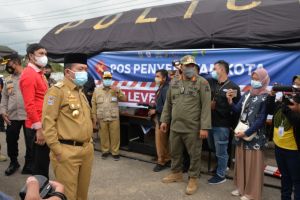 Gubernur Bersama Forkopimda Pantau PPKM Level 4 Kota Jambi