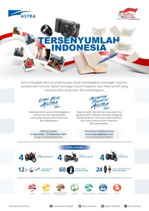 Lomba Foto Astra dan Anugerah Pewarta Astra 2021: Tersenyumlah Indonesia