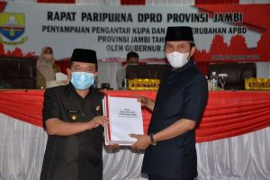 Gubernur Jambi Usulkan Penyesuaian Anggaran Setelah Perubahan Mendahului Penanganan Covid-19