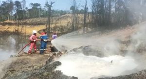 SKK Migas – Pertamina  EP Jambi Berhasil Padamkan Api Sumur Illegal Drilling