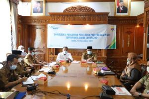 Sekda Hadiri Sosialisasi Persiapan Penilaian Paritrana Award Se-Provinsi Jambi