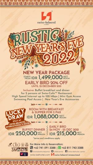 Ini Paket Spesial Swiss-Belhotel Jambi untuk Tahun Baru 2022