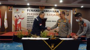 SKK Migas - Polda Jambi Tandatangani Perpanjangan 2  Perjanjian  Kerja Sama