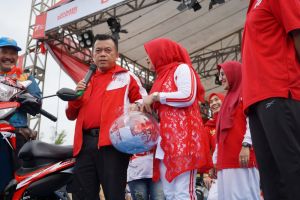 Semarak HUT Ke-77 RI,Al Haris Lepas Jalan Santao