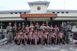Pelatihan Pramuka Kwarda Jambi Ditutup, Ini Pesan Dansat Brimob Polda Jambi