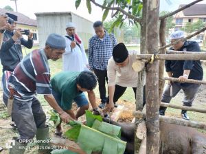 Sat Brimob Polda Jambi Sembelih 22 Hewan Kurban