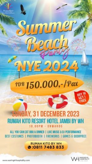 Malam Tahun Baru, Rumah Kito Hadirkan Summer Beach Party