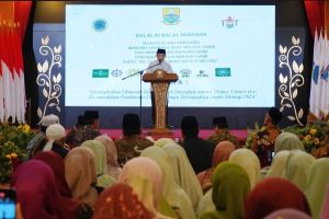 Gubernur dan Wakilnya Halal Bihalal Bersama MUI, LAM, dan Ormas Islam Provinsi Jambi