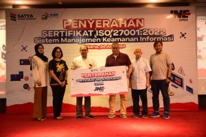 JNE Raih Sertifikasi ISO 27001:2022 untuk Sistem Manajemen Keamanan Informasi 