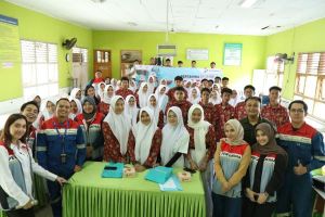 Pertamina EP Jambi Goes to School Beri Wawasan Zero Net Emission di Hari Bumi