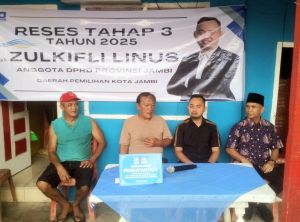 Anggota Komisi 1 DPRD Provinsi Jambi Zulkifli Linus Reses ke Perumnas Kota Baru