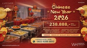 Luminor Hotel Jambi Hadirkan Perayaan Chinese New Year 2026 dengan Buffet Spesial & Barongsai