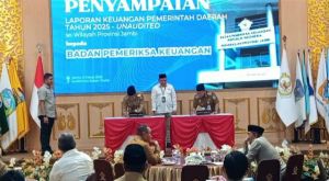 Pemkot Jambi Serahkan LKPD 2025, Wali Kota Optimis Pertahankan Opini WTP