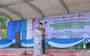 Hari Koperasi 2026, Pemkot Jambi Salurkan Ratusan Paket Sembako