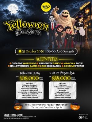 Yello Hotel Jambi Gelar Yelloween @Transylvania, Halloween Seru Penuh Kreativitas untuk Keluarga